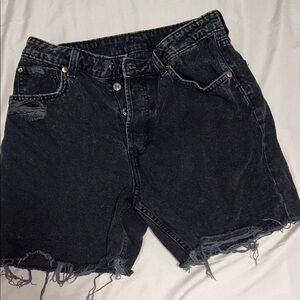 H&M Charcoal Denim Shorts